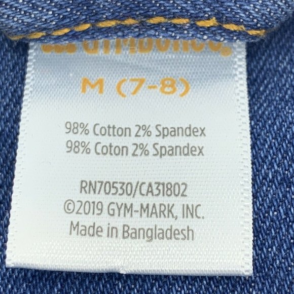 Youth Girl's Gymboree Denim Jacket Long Sleeve Medium Wash M 7/8 - Picture 4 of 8